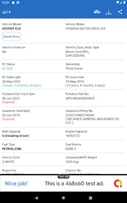 Vehicle Info android App screenshot 7
